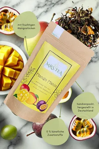 Mango Mania weißer Tee natürlich ohne zucker maracja loser tee kaufen