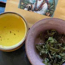 Halimun Jade Oolong Java Indonesien Halbfermentierter Tee Gaiwan Teeschale