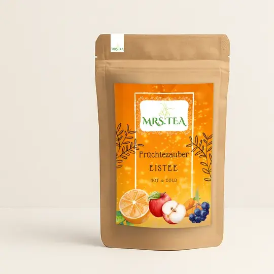 fruchtiger Multivitamintee Eistee mit Orange