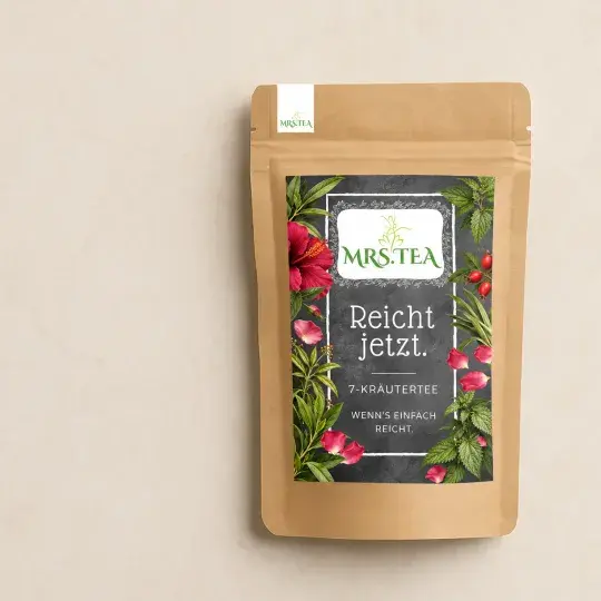 Reicht jetzt. Kräutertee Mrs Tea